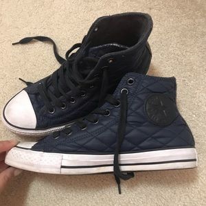 limited edition converse size 8.5 high top navy